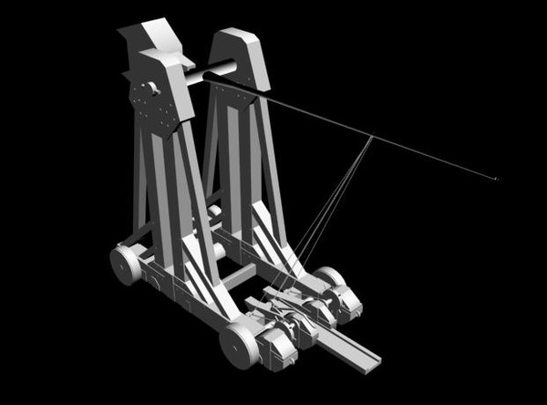 3d model mangonel - Mangonel by Sjors boomschors